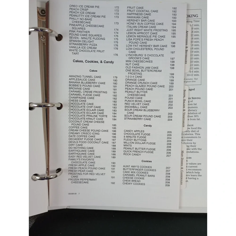 Walnut Grove Cookbook Hurdle Mills, NC 2000 Binder United‎ Methodist Church
